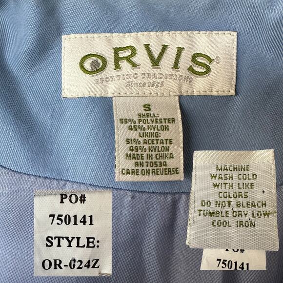 Orvis Quilted Button Front Jacket Size S, Light Blue - Picture 11 of 11